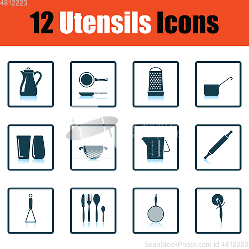 Image of Utensils icon set