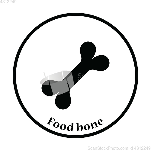 Image of Dog food bone icon