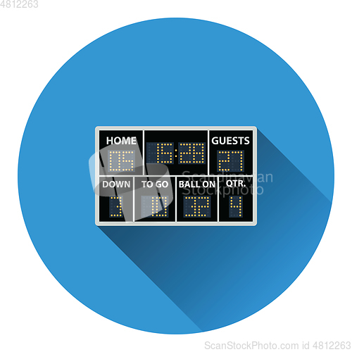 Image of American football scoreboard icon