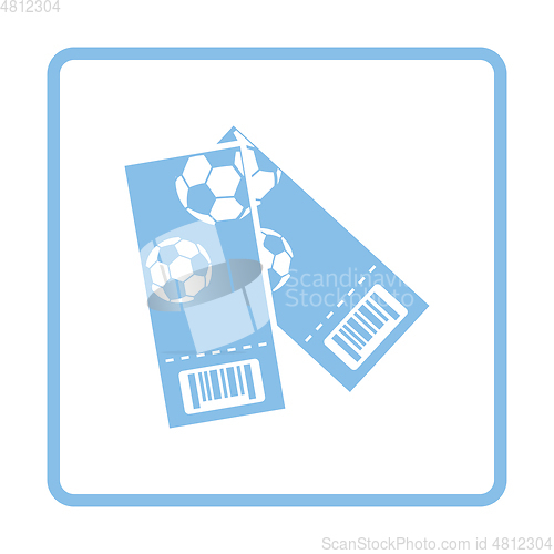 Image of Two football tickets icon