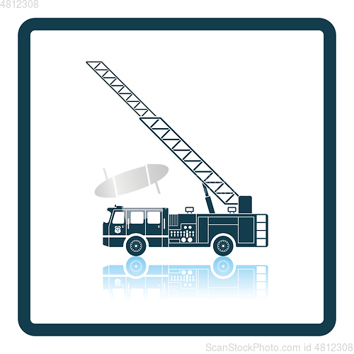 Image of Fire service truck icon