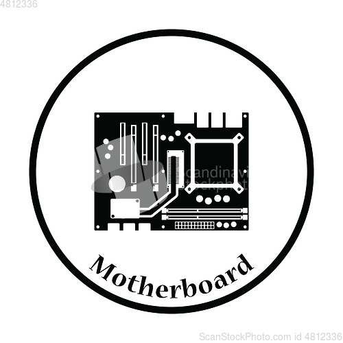 Image of Motherboard icon Vector illustration