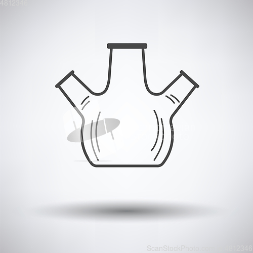 Image of Icon of chemistry round bottom flask with triple throat