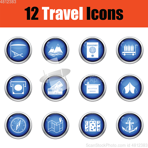 Image of Travel icon set.  