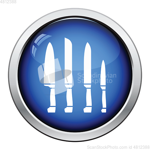 Image of Kitchen knife set icon