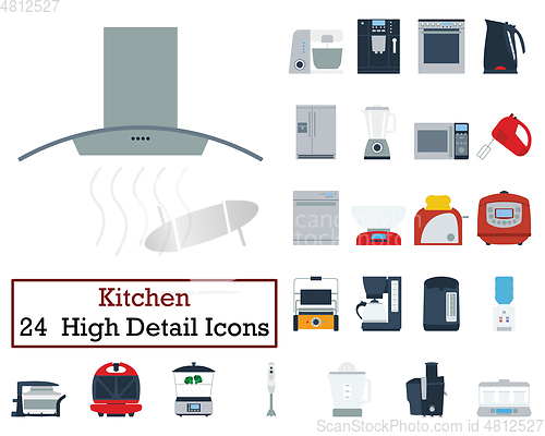 Image of Set of 24 Kitchen Icons