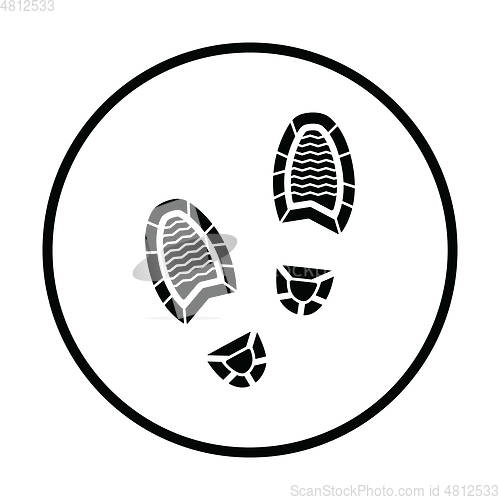 Image of Man footprint icon