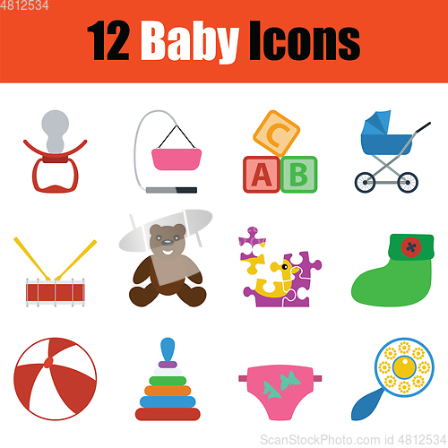 Image of Baby icon set