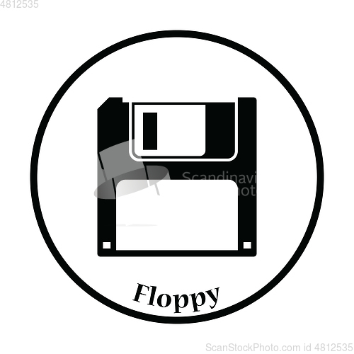 Image of Floppy icon Vector illustration