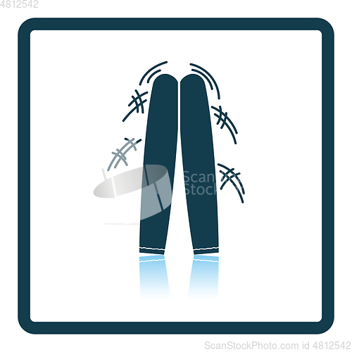 Image of Football fans clapping sticks icon