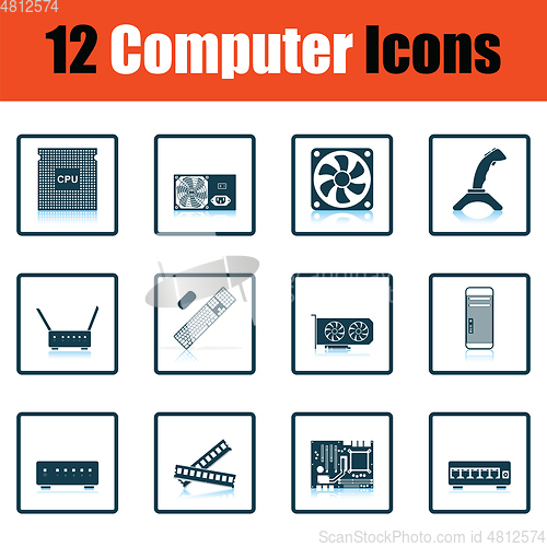 Image of Set of computer icons