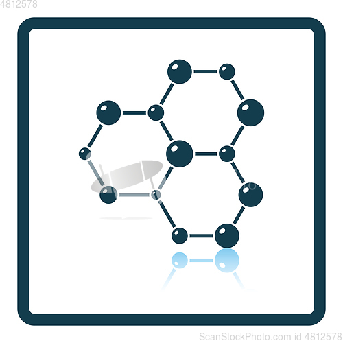 Image of Icon of chemistry hexa connection of atoms