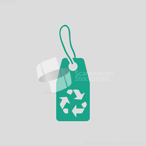 Image of Tag and recycle sign icon