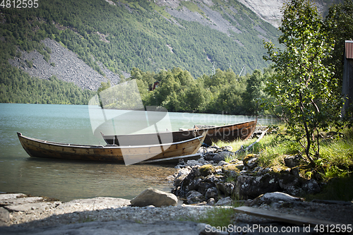 Image of Wooden Row Boat