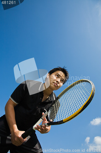 Image of Asian tennis player