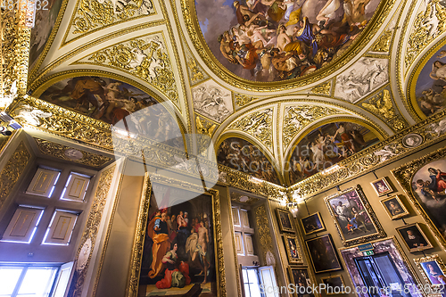 Image of interiors of Palazzo Pitti, Florence, Italy