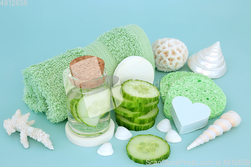 Image of Cool as a Cucumber for Sunburn Concept