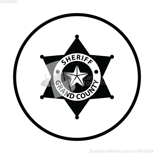 Image of Sheriff badge icon