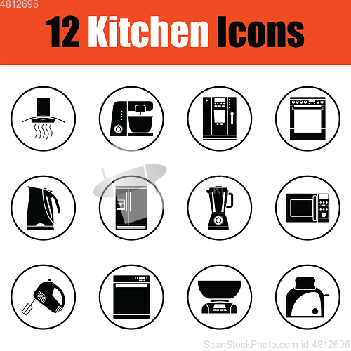 Image of Kitchen icon set