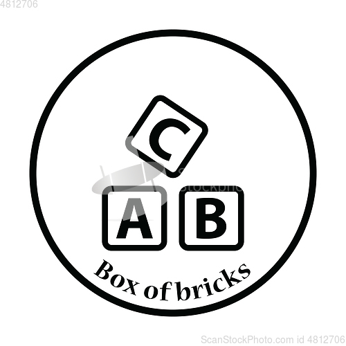 Image of Box of bricks icon