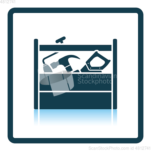 Image of Retro tool box icon