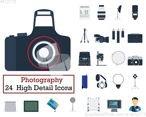 Image of Set of 24 Photography Icons