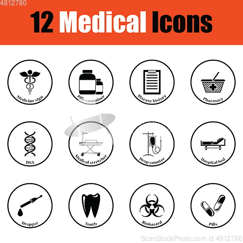 Image of Medical icon set