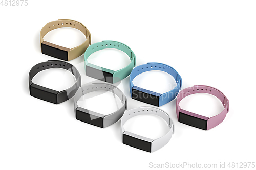 Image of Many smartwatches with different colors