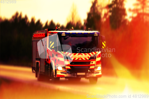 Image of Scania Fire Truck To the Rescue