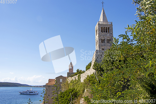 Image of Famous Beautiful Rab town on Rab island in Croatia