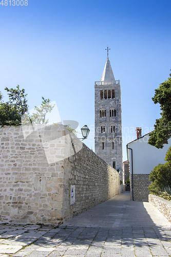 Image of Famous Beautiful Rab town on Rab island in Croatia