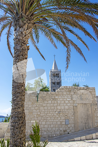 Image of Famous Beautiful Rab town on Rab island in Croatia