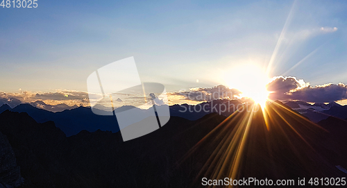 Image of South Tyrolean Alps in autumn