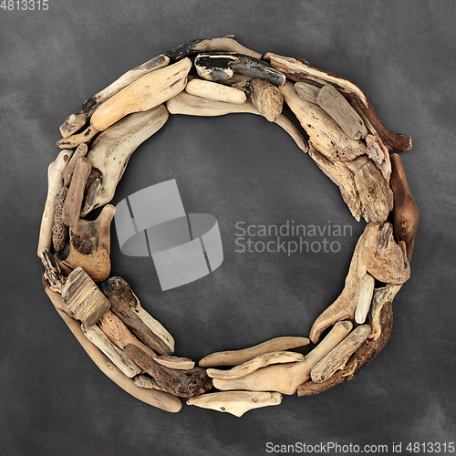 Image of Natural Round Shaped Driftwood Wreath
