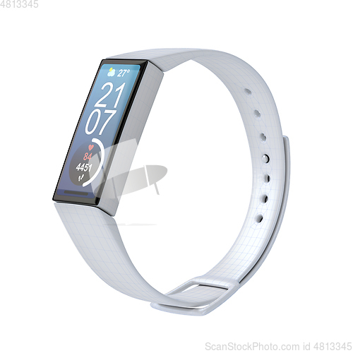 Image of 3D model of fitness tracker