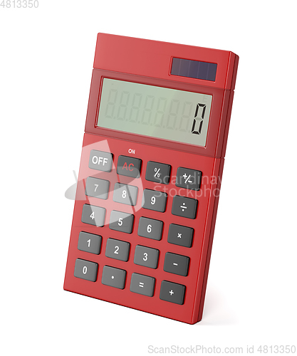 Image of Red calculator