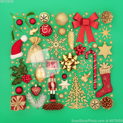 Image of Decorative Christmas Abstract Festive Background