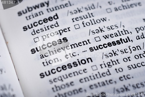 Image of definition of success