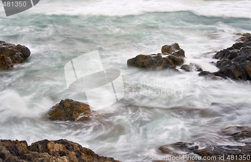 Image of water on rocks