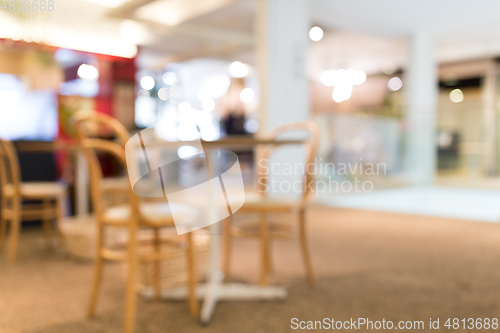 Image of Blurry view of restaurant