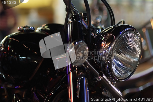 Image of Motorbike at night