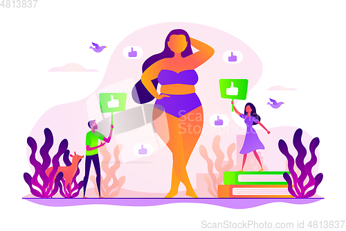 Image of Body positive concept vector illustration