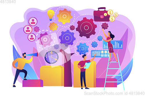 Image of Enterprise architecture concept vector illustration