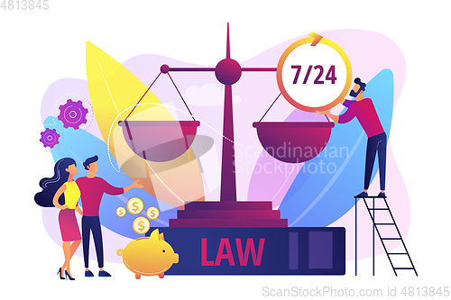 Image of Legal services concept vector illustration