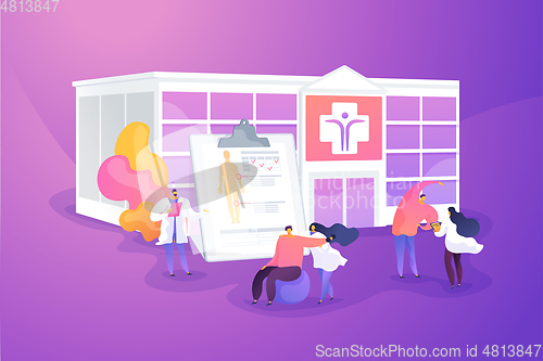 Image of Rehabilitation center concept vector illustration