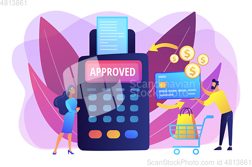 Image of Payment processing concept vector illustration