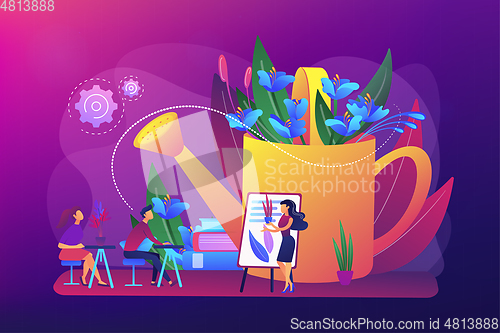 Image of Garden workshop concept vector illustration