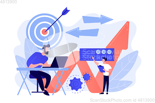 Image of Business direction concept vector illustration.