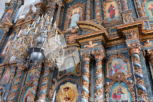 Image of beautiful iconostasis in church