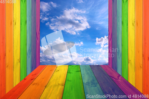 Image of Background from boards of wooden fence